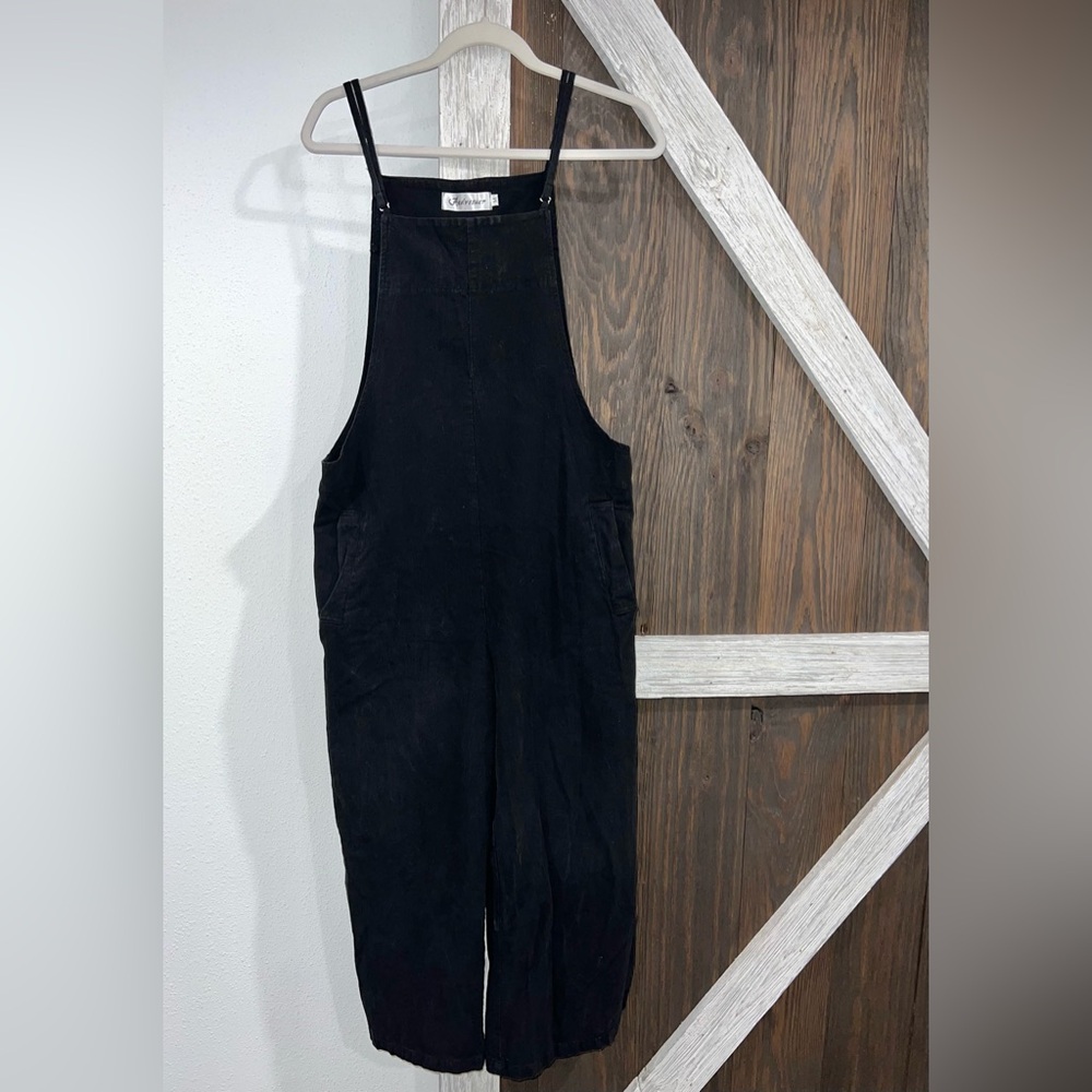 Super Cute Wide-Leg Linen Overalls
